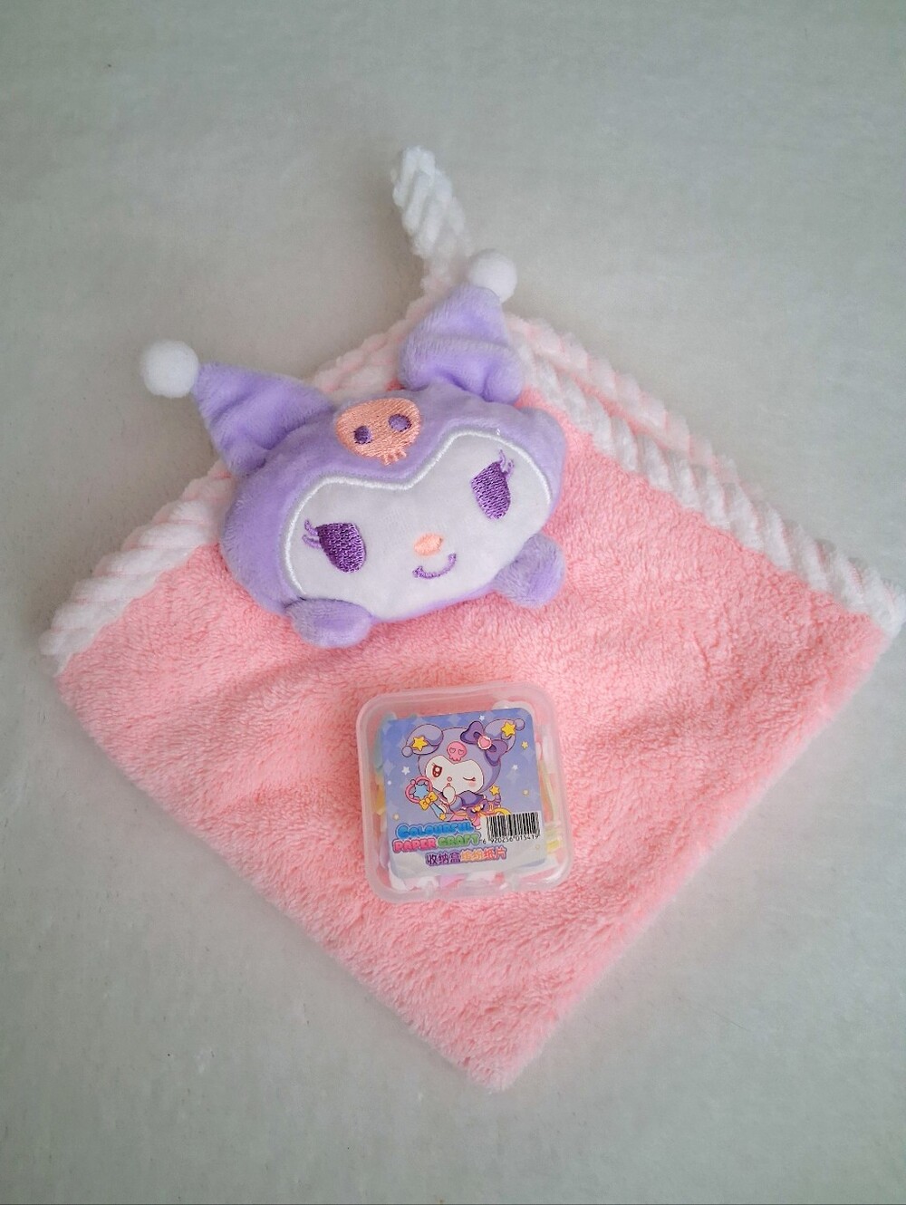 Kuromi Hand Towel & Tiny Soap Flakes Bonus Soap Flakes Read Below